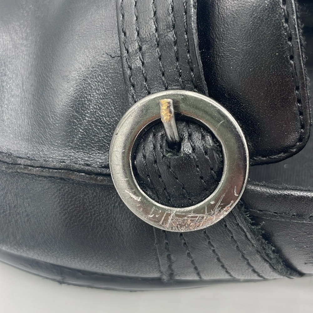 Clark’s Black Leather Buckle Loafers - Picture 7 of 9